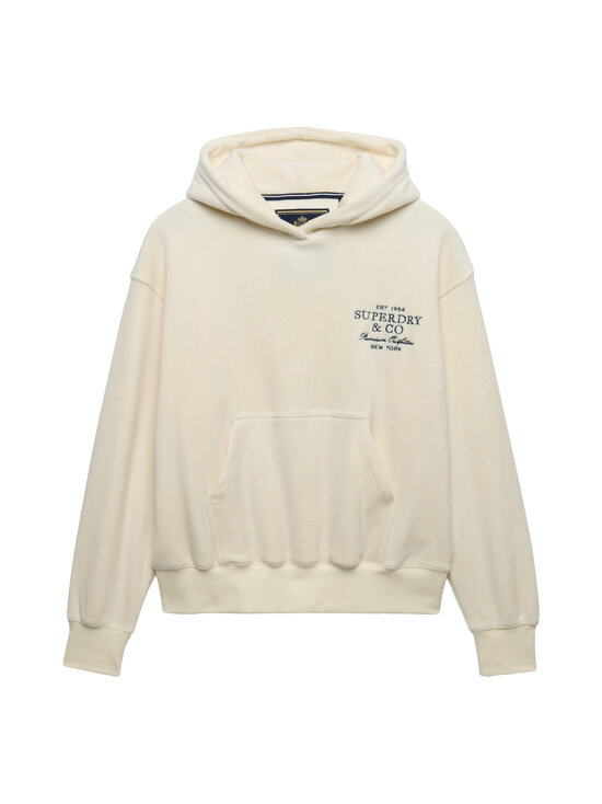 Superdry - Drop Needle Velour -huppari - 22C CREAM | Stockmann - photo 1