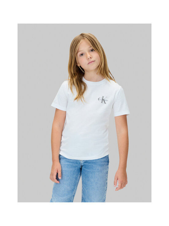 Calvin Klein Kids - Chest Monologo t-krekls - YAF BRIGHT WHITE | Stockmann - photo 5