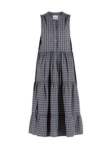 BLUE - Linett Voile Check -mekko - DUSTY NAVY CHECK | Stockmann