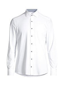 Stenströms - Slimline Jersey Contrast krekls ar apkakli - WHITE Stenströms - Slimline Jersey Contrast krekls ar apkakli - WHITE | Stockmann