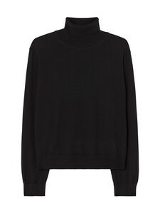 Filippa K - Merino polo džemperis - BLACK BLACK BLACK | Stockmann