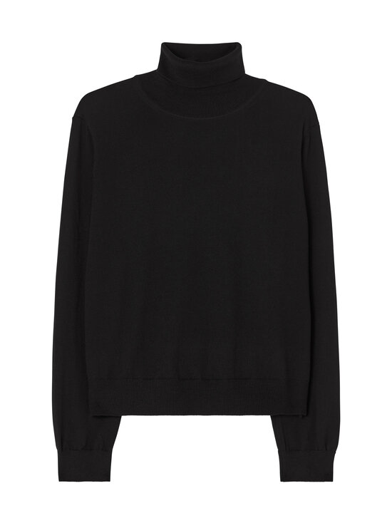 Filippa K - Merino polo džemperis - BLACK BLACK BLACK | Stockmann - photo 1