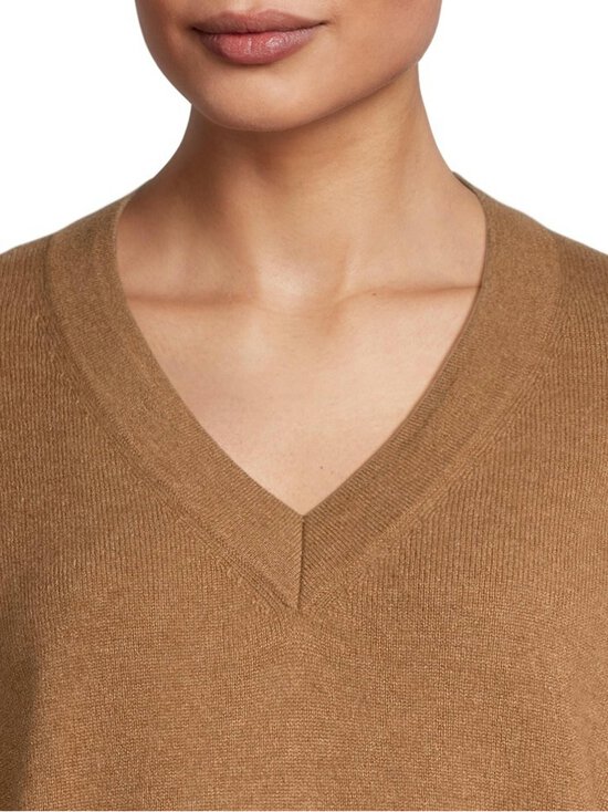 ESSENTIALS by Stockmann - Scarlett Loose Fit -kashmirneulepusero - CAMEL MEL - HAYSTACK 25299 | Stockmann - photo 4