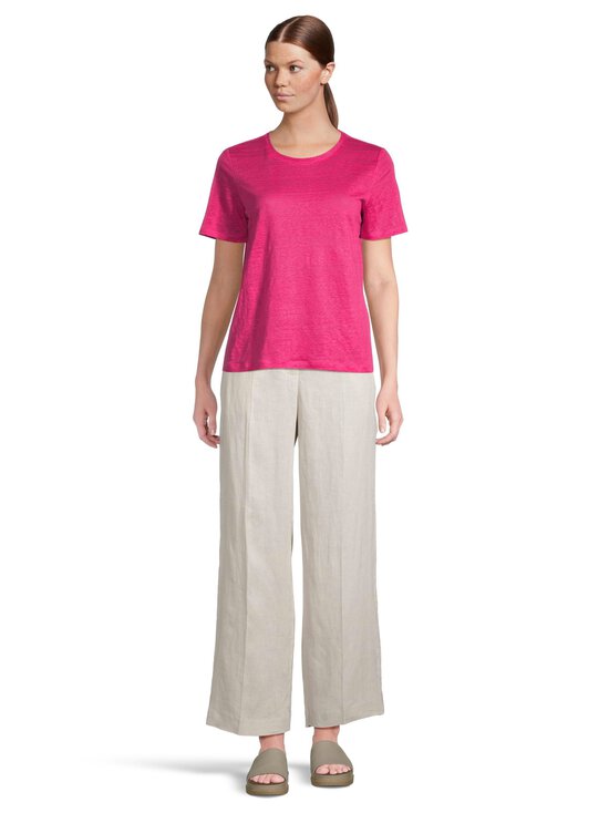 ESSENTIALS by Stockmann - Ariella Linen t-paita - FUCHSIA | Stockmann - photo 2