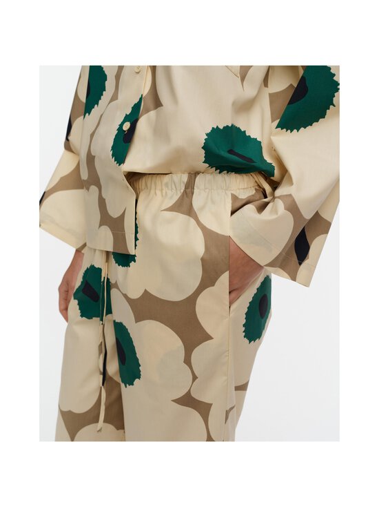 Marimekko - Arvoituksia Unikko -pyjamahousut - 816 BEIGE, KHAKI GREEN, GREEN | Stockmann - photo 3