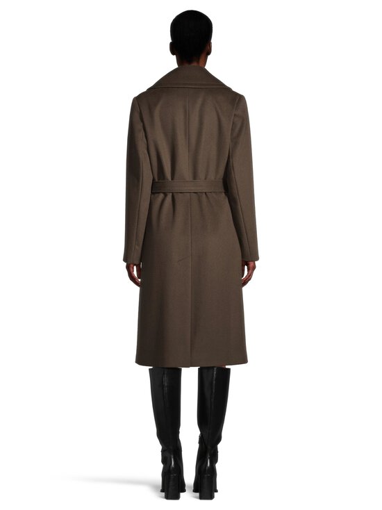 SAND Copenhagen - Clareta Belt Midi -villakangastakki - 294 DARK BROWN - photo 3 SAND Copenhagen - Clareta Belt Midi -villakangastakki - 294 DARK BROWN | Stockmann - photo 3