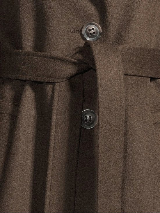 SAND Copenhagen - Clareta Belt Midi -villakangastakki - 294 DARK BROWN - photo 4 SAND Copenhagen - Clareta Belt Midi -villakangastakki - 294 DARK BROWN | Stockmann - photo 4