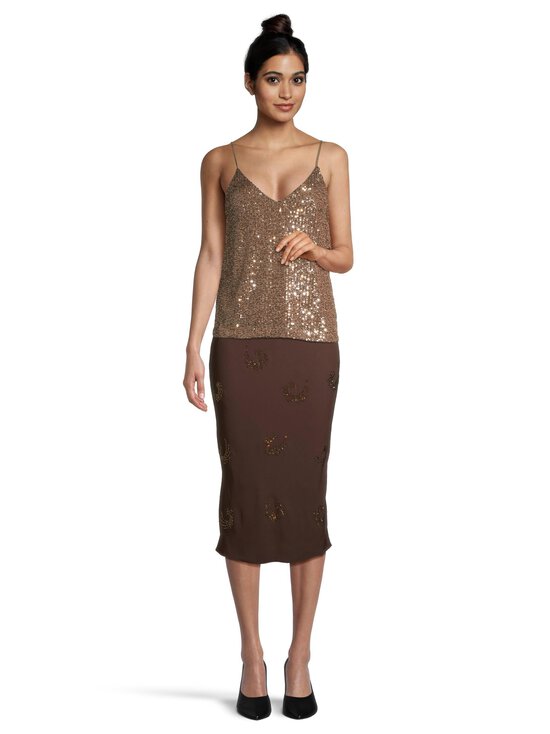 Pinko - Pinko-strassikuvioitu hame - M11 -MARRONE-CHICCO DI CAFFE' - photo 3 Pinko - Pinko-strassikuvioitu hame - M11 -MARRONE-CHICCO DI CAFFE' | Stockmann - photo 3
