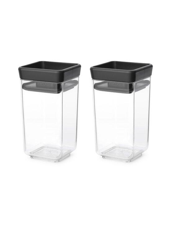 Brabantia - Tasty+Stackable uzglabāšanas trauki 2 x 0,15 l - CHARCOAL DARK GREY - photo 2 Brabantia - Tasty+Stackable uzglabāšanas trauki 2 x 0,15 l - CHARCOAL DARK GREY | Stockmann - photo 2