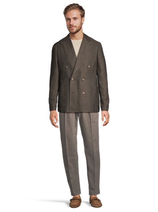 SAND Copenhagen - King Double Breasted Classic fit lina žakete - 280 DARK BROWN | Stockmann - photo 2