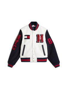 Tommy Hilfiger - Varsity-nahkatakki - Z00 IVORY PETAL | Stockmann
