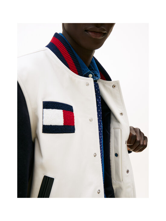 Tommy Hilfiger - Varsity-nahkatakki - Z00 IVORY PETAL | Stockmann - photo 5