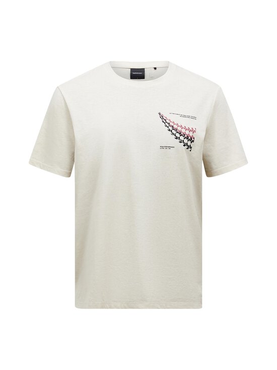 Peak Performance - Explore Graphic t-paita - 330 SAND FOG/WILD ROUGE/ | Stockmann - photo 1
