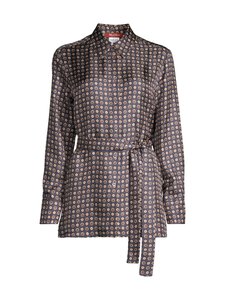 Max Mara Studio - Boccale-silkkipaitapusero - 001 BLAU | Stockmann