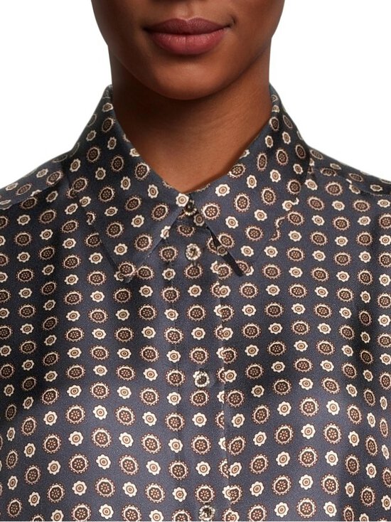 Max Mara Studio - Boccale-silkkipaitapusero - 001 BLAU | Stockmann - photo 5