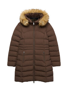 Superdry - Faux Fur Fuji Mid -toppatakki - 9IM BRACKEN BROWN | Stockmann