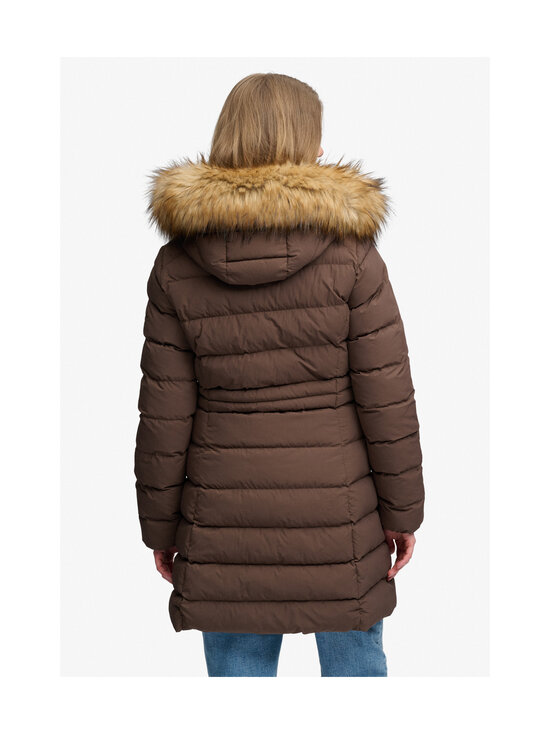 Superdry - Faux Fur Fuji Mid -toppatakki - 9IM BRACKEN BROWN | Stockmann - photo 4