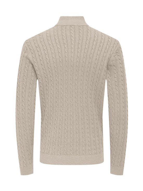 Only & Sons - OnsLoui Half Zip džemperis - OATMEAL DETAIL:MELANGE | Stockmann - photo 2