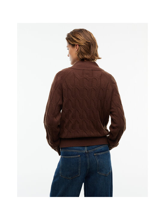 Tommy Hilfiger - Soft Wool Henley -palmikkoneule - GV0 LEGACY BROWN | Stockmann - photo 3