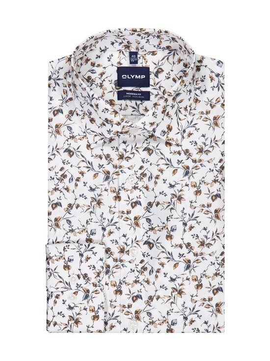 Olymp - Modern Fit Leaf -kauluspaita - 00 WEISS | Stockmann - photo 1