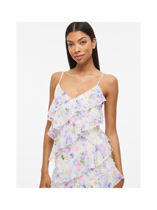 Vila - Viluna Strap Ankle -mekko - CLOUD DANCER AOP:BLUE FLOWERS | Stockmann - photo 6