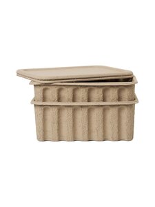 Ferm Living - suuri paperimassalaatikko 2x setti - BROWN | Stockmann