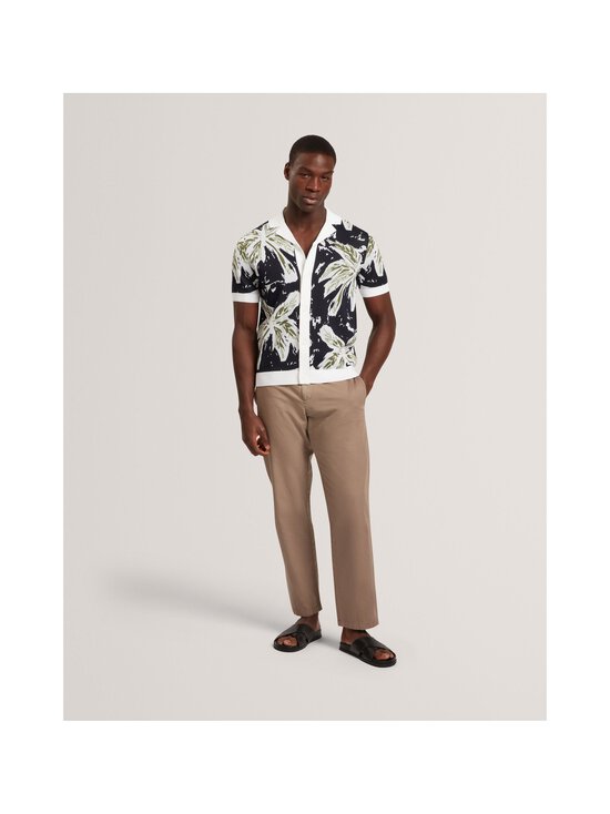 Ted Baker London - Kyesss Knitted Leaf- lyhythihainen kauluspaita - NAVY | Stockmann - photo 4