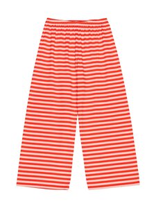 Marimekko - Caissa Tasaraita -pyjamahousut - 033 RED, LIGHT PINK | Stockmann