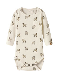 Lil' Atelier - Bodi NbmGavo Eko Slim - TURTLEDOVE AOP:SHEEP | Stockmann