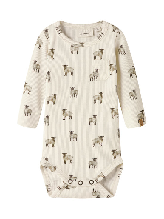 Lil' Atelier - Bodi NbmGavo Eko Slim - TURTLEDOVE AOP:SHEEP | Stockmann - photo 1