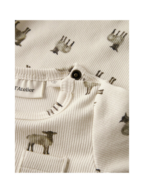 Lil' Atelier - Bodi NbmGavo Eko Slim - TURTLEDOVE AOP:SHEEP | Stockmann - photo 3