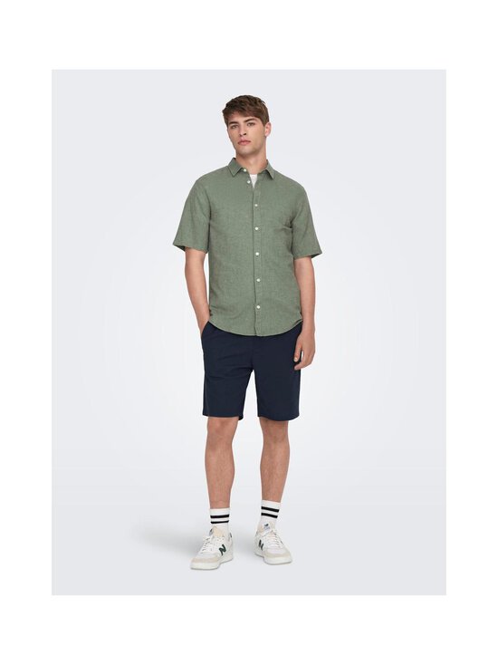 Only & Sons - OnsCaiden-kauluspaita pellavalla - SWAMP - photo 3 Only & Sons - OnsCaiden-kauluspaita pellavalla - SWAMP | Stockmann - photo 3