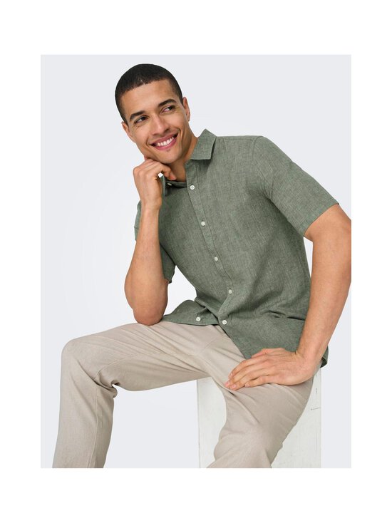 Only & Sons - OnsCaiden-kauluspaita pellavalla - SWAMP - photo 8 Only & Sons - OnsCaiden-kauluspaita pellavalla - SWAMP | Stockmann - photo 8