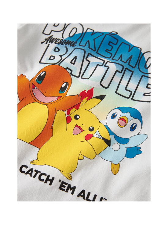Name It - NmmMalt Pokemon Regular t-paita - BRIGHT WHITE | Stockmann - photo 3