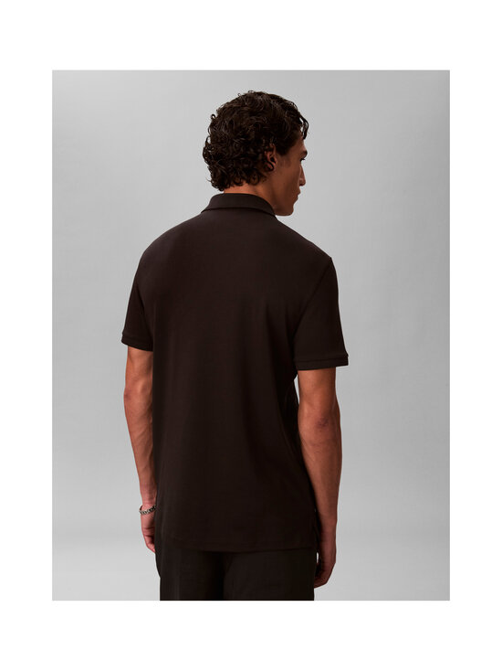 Calvin Klein Menswear - Polosärk Slim Supima Zip - UB1 BLACK | Stockmann - photo 3
