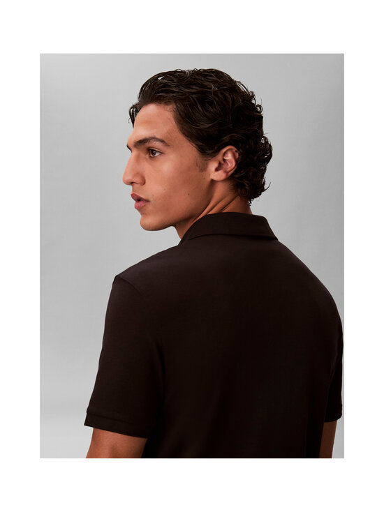Calvin Klein Menswear - Polosärk Slim Supima Zip - UB1 BLACK | Stockmann - photo 4
