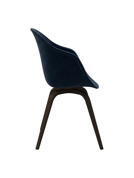 BoConcept - Hauge-tuoli käsinojat Ravello-kangas 3225 tummansininen / tumma tammi - BEIGE | Stockmann - photo 4