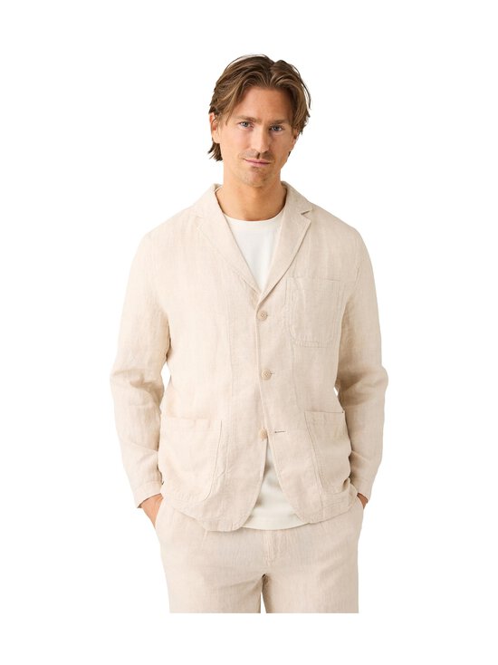 Knowledge Cotton Apparel - Luomupellavableiseri - 1449 YARNDYED - LIGHT FEATHER GRAY | Stockmann - photo 1
