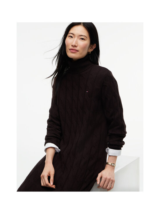 Tommy Hilfiger - Soft Wool -palmikkoneulemekko - HJT CHOCOLATE | Stockmann - photo 4