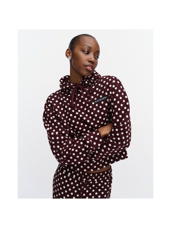 Marimekko - Mieta Pallo Kioski -huppari - 831 WINE RED, OFF WHITE | Stockmann - photo 5