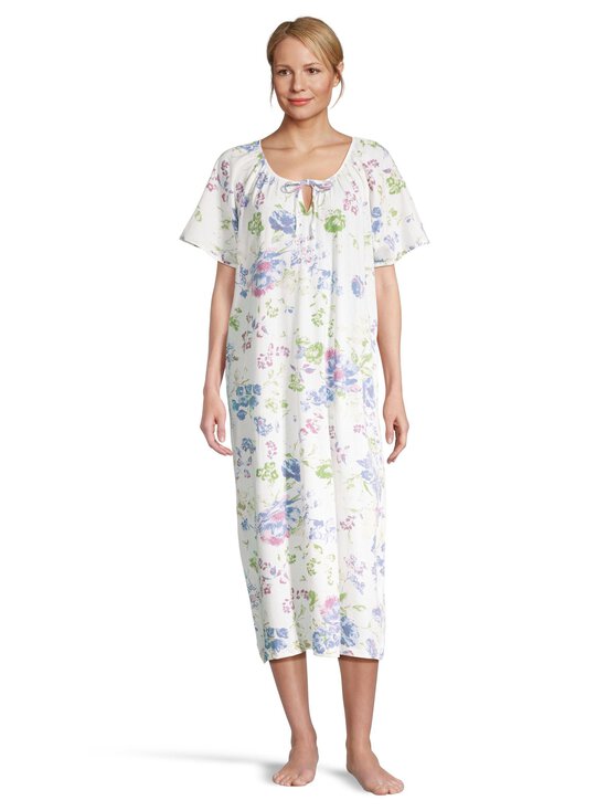 Damella - Short Sleeve -yömekko - BLUE/RED FLOWER | Stockmann - photo 2