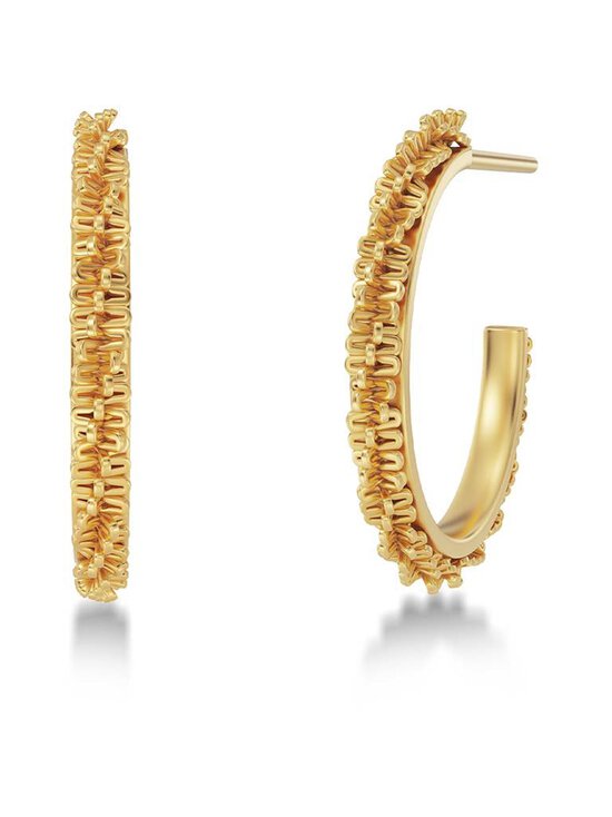 Edblad Tinsel Thin Creoles XS Gold auskari