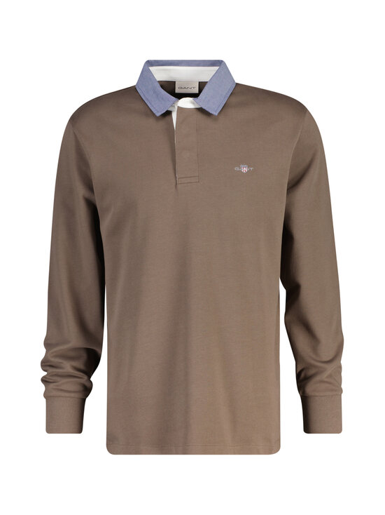 GANT - Regular Chambray Heavy Rugger -paita - 260 FADED TAUPE | Stockmann - photo 1