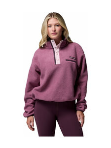 Columbia - Helvetia II Cropped Half Snap -fleecepaita - 552 ANTIQUE MAUVE, MINERAL PINK | Stockmann