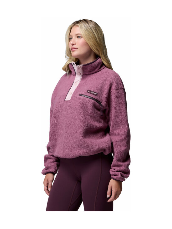 Columbia - Helvetia II Cropped Half Snap -fleecepaita - 552 ANTIQUE MAUVE, MINERAL PINK | Stockmann - photo 3