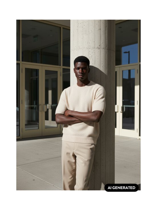GANT - Alpaca Blend C-neck -neulepusero - 291 LIGHT BEIGE MELANGE | Stockmann - photo 2