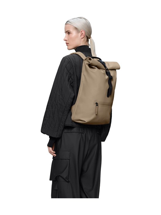 Rains - Rolltop Rucksack W3 mugursoma - 133 BEIGE | Stockmann - photo 4