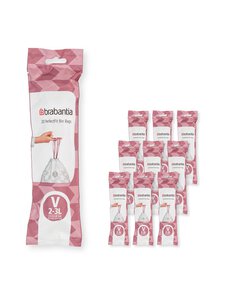 Brabantia - PerfectFit Code V -roskapussit 2-3 l, 200-pack - WHITE | Stockmann