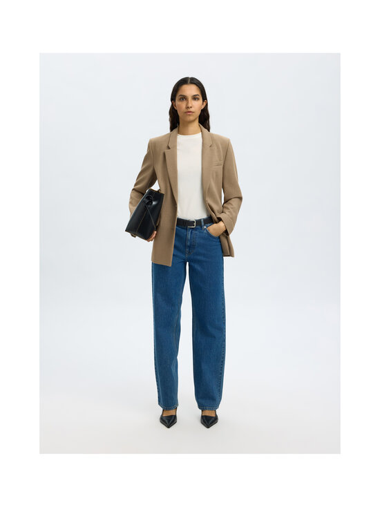 Selected - SlwStraight Bea-Kori Mid Waist -farkut - MEDIUM BLUE DENIM DETAIL:203 | Stockmann - photo 2