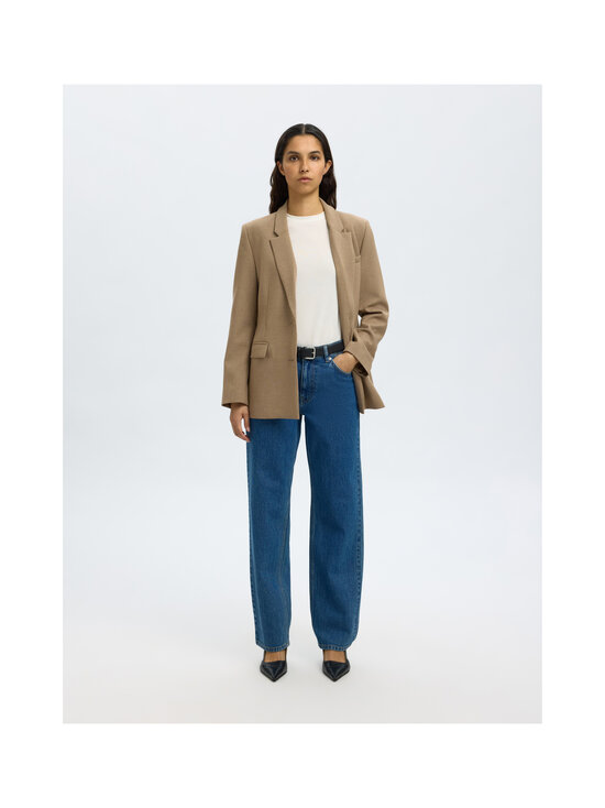 Selected - SlwStraight Bea-Kori Mid Waist -farkut - MEDIUM BLUE DENIM DETAIL:203 | Stockmann - photo 4